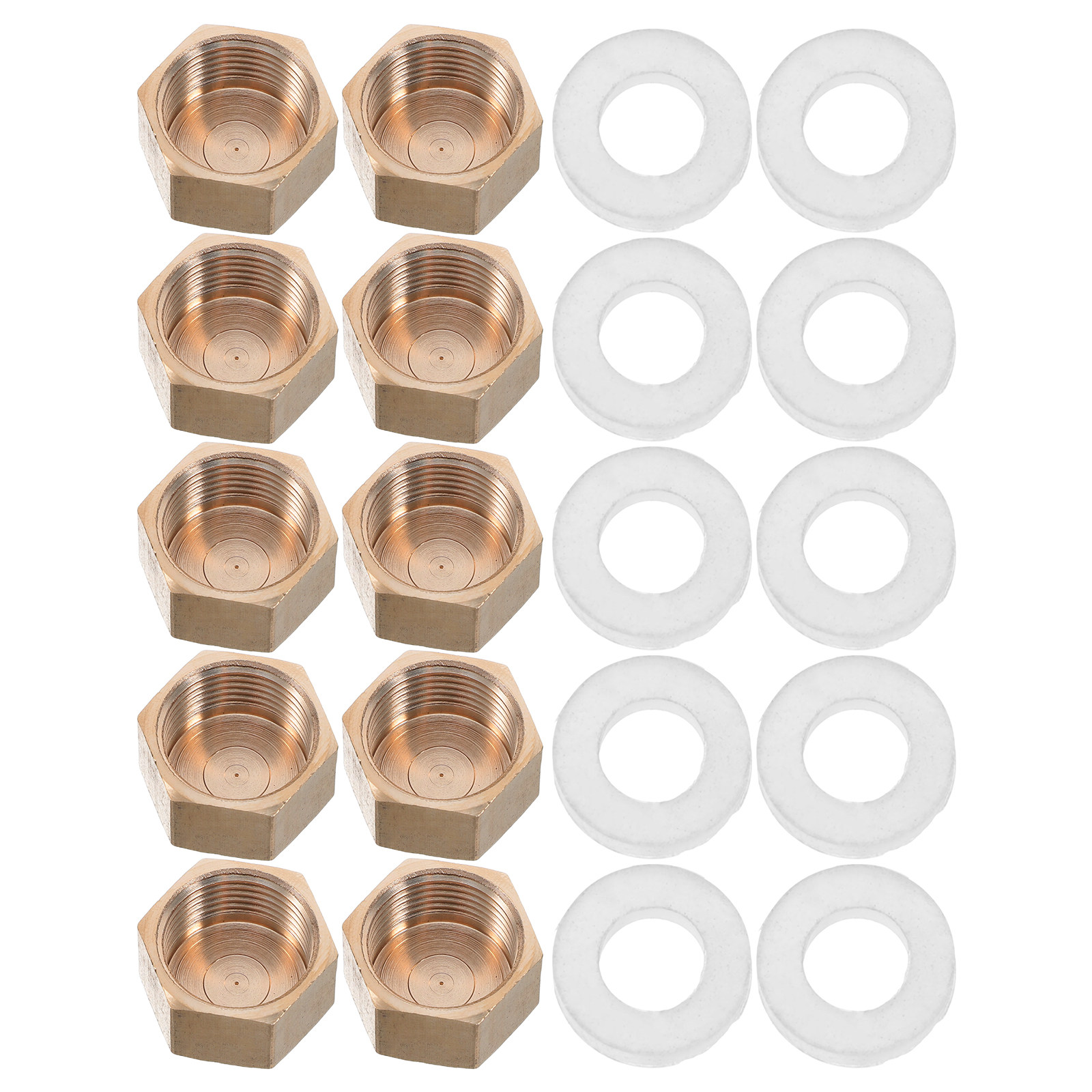 Compression Fitting Brass - Lot de 10 bouchons de compression