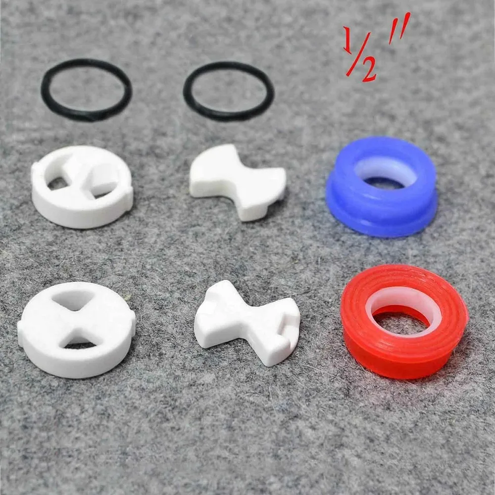 Silicone Tap Washer - 8 pièces/ensemble disque en céramique rondelle