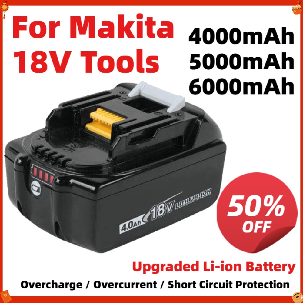 Makita Drill Dtw300 - Batterie améliorée 6000mAh pour outils Makita