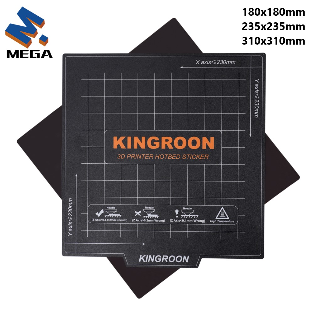 Creality Printer K1 - KINGROON lit chauffant magnétique Flexible 180x1