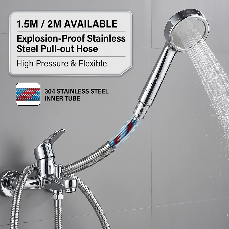 Tuyau de douche tressé en acie - Flexible Hose Braided avis et prix