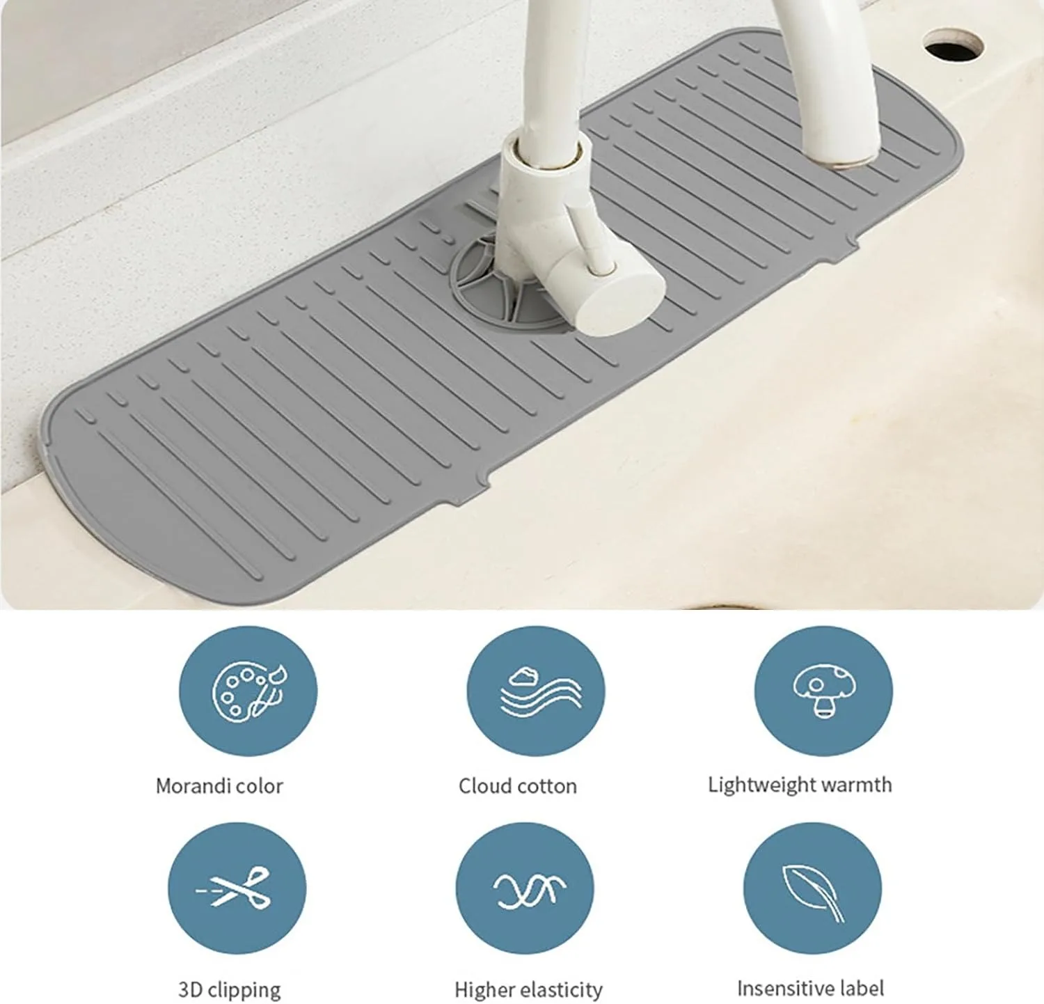 Tapis anti-éclaboussures en si - Silicone Tap Washer avis et prix