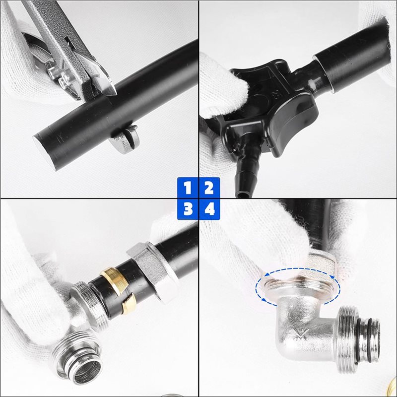 【REUNION FAMILIALE】4 raccords  - Compression Fitting Brass avis et prix