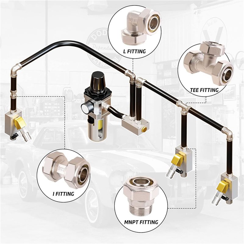 【REUNION FAMILIALE】4 raccords  - Compression Fitting Brass avis et prix